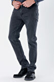 Koyu Antrasit Gabardin %100 Pamuk 5 Cep Slim Fit Dar Kesim Casual Denim Pantolon 1023235162