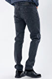 Koyu Antrasit Gabardin %100 Pamuk 5 Cep Slim Fit Dar Kesim Casual Denim Pantolon 1023235162