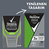 Rexona Men Clinical Protection Erkek Stick Deodorant Active Fresh 45 ml