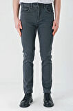 Koyu Antrasit Gabardin Pamuklu 5 Cepli Slim Fit Dar Kesim Casual Denim Pantolon 1023240151