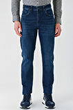 Lacivert Gabardin Pamuklu 5 Cepli Slim Fit Dar Kesim Casual Denim Pantolon 1023240152