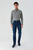 Lacivert Gabardin Pamuklu 5 Cepli Slim Fit Dar Kesim Casual Denim Pantolon 1023240152