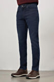 Lacivert Düz Gabardin Slim Fit Casual Denim Pantolon 1023245154