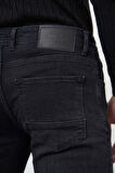 Siyah Düz Gabardin Pamuklu 5 Cep Slim Fit Casual Denim Pantolon 1023245155