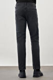 Koyu Antrasit Düz Gabardin Pamuklu 5 Cep Slim Fit Casual Denim Pantolon 1023245158