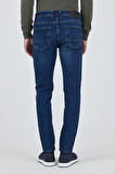 Lacivert Gabardin 5 Cep Düz Paça Casual Slim Fit Pamuklu Denim Pantolon 1023250150
