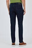 Koyu Lacivert Gabardin 5 Cep Düz Paça Casual Slim Fit Pamuklu Denim Pantolon 1023250151