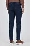 Lacivert Gabardin 5 Cep Düz Paça Casual Slim Fit Pamuklu Denim Pantolon 1023250151