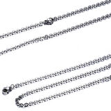 Chavin 55 cm. 2.5 mm. Bayan Erkek Çelik Kolye Zinciri dg89