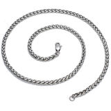 Chavin 3 mm. 80 cm. Burgu Çelik Erkek Zincir Kolye dp56