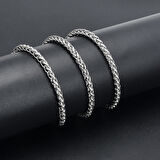 Chavin 3 mm. 80 cm. Burgu Çelik Erkek Zincir Kolye dp56