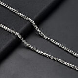 Chavin 3 mm. 80 cm. Burgu Çelik Erkek Zincir Kolye dp56