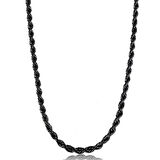 Chavin 75 cm. Uzun Siyah 3 mm. Erkek Çelik Zincir dr86