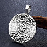 Chavin Viking Etnik Vintage Tılsım Hayat Ağacı Çelik Kolye ds72