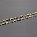Chavin Bayan Erkek 75 cm. 2mm. Gold ipc. Çelik Kolye Zinciri dt41