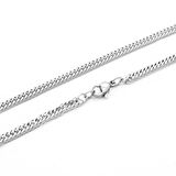 Chavin Gri 60 cm. 4 mm. Traşlı Gürmet Erkek Çelik Zincir dm90-4
