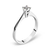 Chavin H color 0.17 Carat Pırlanta Altın Tektaş Yüzük bd63h