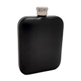 Çelik üzeri Mat Siyah 5 oz 150 ml içki Matarası py84sy