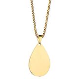 Chavin Gold Damla Dizayn Çelik Bayan Erkek Kolye eb34sr