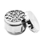 Silver 55 mm. Tütün Baharat Herbal Öğütücüsü Parçalayıcı pz39slv