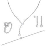 Chavin Su Yolu Gümüş Kolye Küpe Bileklik Yüzük Set ef99