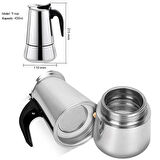 Paslanmaz Çelik Ocak Üstü 9 Cup Fincan Moka Pot Espresso cin285-9