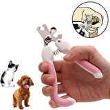 WF Çelik Uçlu Pembe Kedi Köpek Büyük Tırnak Makası cin312pm