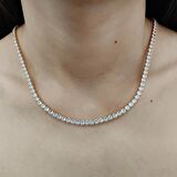 Chavin Gold kap. 4mm. Su Yolu Taşlı Bayan Kolye Zincir ek18sr-4