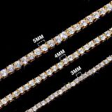 Chavin Gold kap. 4mm. Su Yolu Taşlı Bayan Kolye Zincir ek18sr-4