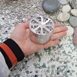 Silver 63 mm. Tütün Baharat Herbal Öğütücüsü Parçalayıcı rb83slv