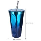 Çelik Kamışlı 500 ml Soğuk Sıcak içececek Termosu Matara cin342mv