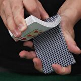 Mavi Jumbo Pvc Su Geçirmez Jumbo Blackjack iskambil Oyun Kağıdı cin385m