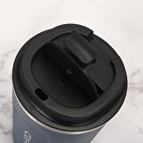 304 L Çelik Vakumlu Lacivert 500 ml Kahve El Termos Mug cin399lc