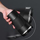 304 L Kilitli Çelik Mat Siyah 510 ml Kahve Termos Mug cin405sy