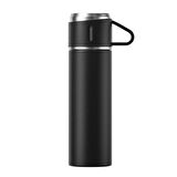 304 L Çelik Mat Siyah 500 ml Bardaklı Kahve Termos Mug cin408sy