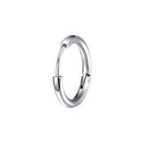 Chavin Çelik Gri 10 mm Tekli Küçük Unisex Halka Küpe et96by