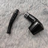 Falconetti Siyah Parlak Sandalwood Bilezikli Ahşap Pipo Seti rc98-takim