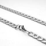 Chavin Gri 60 cm. 7 mm. Çizgili Gürmet Erkek Çelik Zincir dm94-7