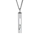 Chavin Gri Grek Desen 60 cm. Bar Çelik Bayan Erkek Kolye eu41by