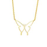 Chavin Gold Kelebek Model Çelik Kadın Kolye eu58sr