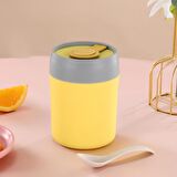 304 Çelik Sarı 500 ml Yemek Mama Saklama Kabı cin560sr