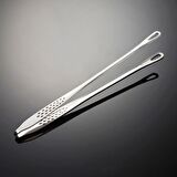 Çelik 28 cm. Silver Et Cımbızı Mutfak Biftek Barbekü Ve Ekmek Maşası cin625by