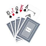 Mavi Pvc Plastik Su Geçirmez Jumbo Blackjack iskambil Oyun Kağıdı cin642mv
