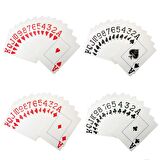 Mavi Pvc Plastik Su Geçirmez Jumbo Blackjack iskambil Oyun Kağıdı cin642mv
