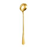 Paslanmaz Çelik Gold 18 cm Uzun Tatlı Latte ve Dondurma Kaşığı cin510sr