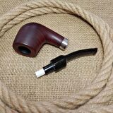 Falconetti 9 mm. Metal Bilezikli Ebony Ahşap Pipo Seti py71-takim