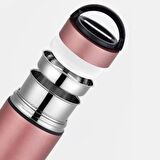 Pembe 304 Çelik 1800 ml Vakum Yemek Mama Saklama Termosu Sefertası cin725pm
