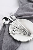 Çelik 30 Parça 6 Kişilik Gri Yemek Kaşık Çatal Bıçak Seti cin735by