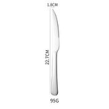 1010 Çelik Silver 22 cm  Renk Sofra Biftek Et Kesme Bıçağı cin744by