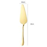 1010 Paslanmaz Çelik Gold Pasta Spatula Kek Sunum cin748sr